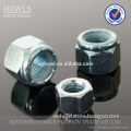 ANSI/ASME standard carbon steel and stainless steel hex nylon self-locking insert lock nut